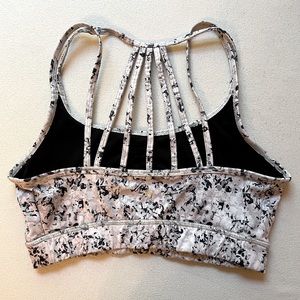 Marble Patterned Sports Bra